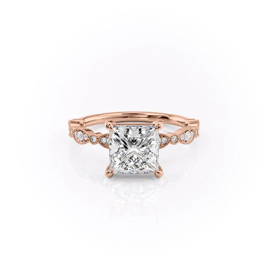 Pravina 1ct Princess Diamond Ring Vintage Regal Spark