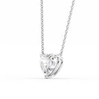 Amora 1ct Heart Diamond Necklace Classic Solitaire