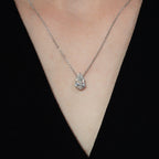Lunara 1ct Pear Diamond Necklace Classic Solitaire