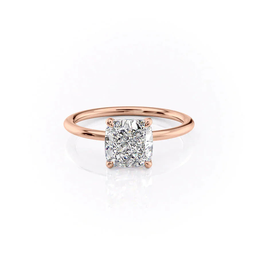 Cushina 1ct Cushion Diamond Ring Elegant Solitaire Design