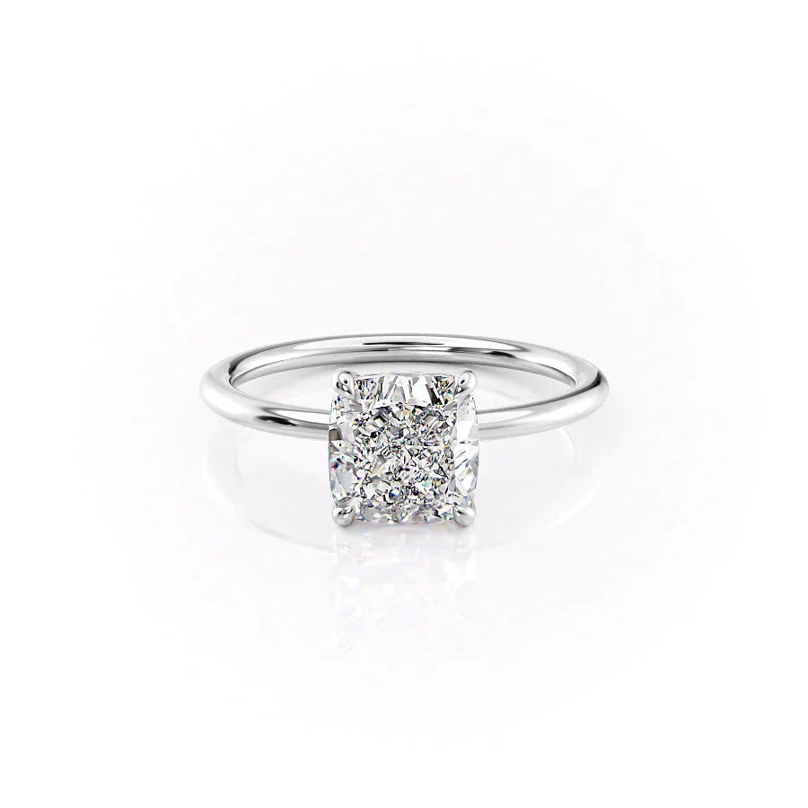 Cushina 1ct Cushion Diamond Ring Elegant Solitaire Design
