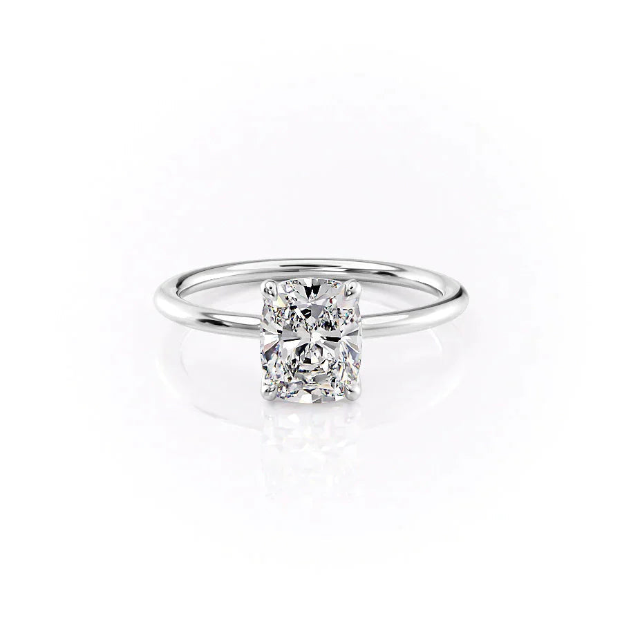 Luxora 1ct Elongated Cushion Diamond Ring Sleek Solitaire