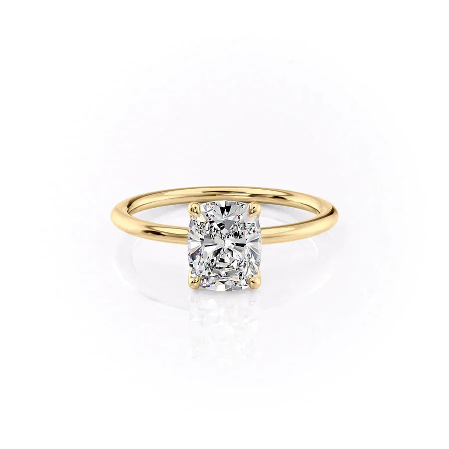Luxora 1ct Elongated Cushion Diamond Ring Sleek Solitaire