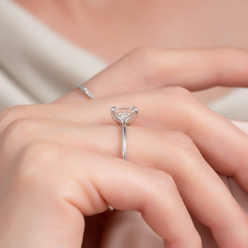 Veloria 1ct Princess Cut Diamond Ring Classic Solitaire