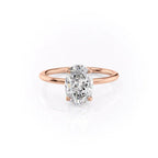 Ovella 1ct Oval Diamond Ring Classic Solitaire Glow