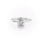 Ovella 1ct Oval Diamond Ring Classic Solitaire Glow