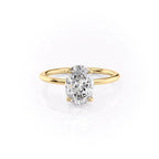Ovella 1ct Oval Diamond Ring Classic Solitaire Glow