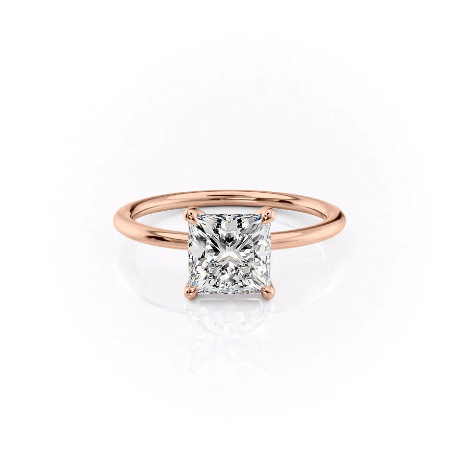 Veloria 1ct Princess Cut Diamond Ring Classic Solitaire