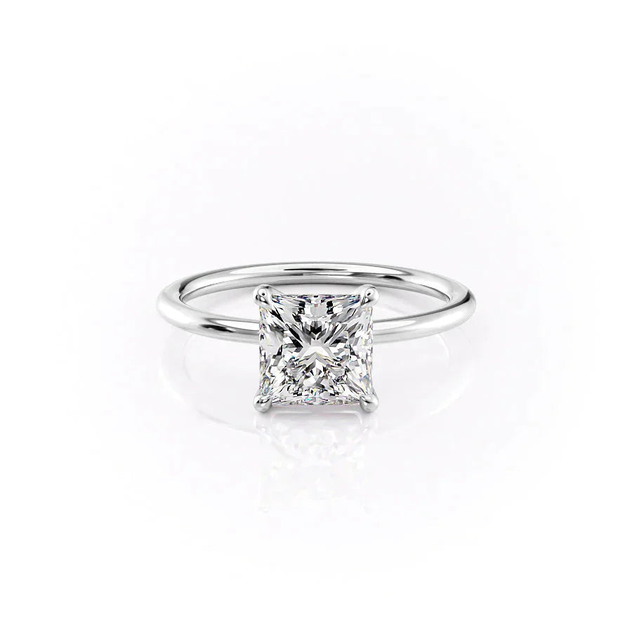Veloria 1ct Princess Cut Diamond Ring Classic Solitaire