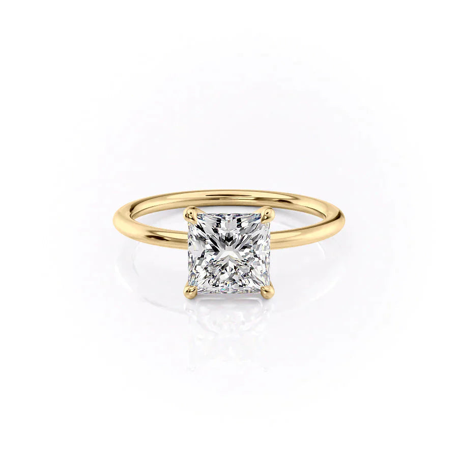 Veloria 1ct Princess Cut Diamond Ring Classic Solitaire