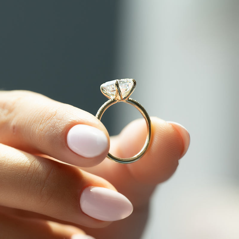 Emerra 1ct Emerald Diamond Ring Pave Brilliance