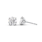 Luna 1ct Round Diamond Stud Earrings – SVARNA