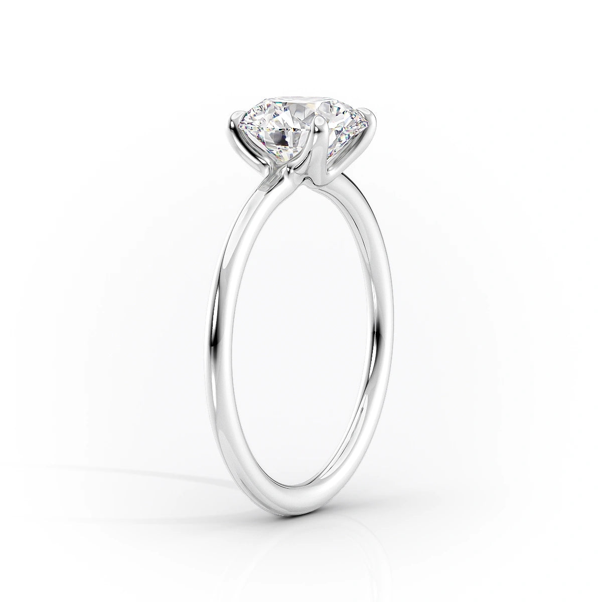 Ovella 1ct Oval Diamond Ring Classic Solitaire Glow