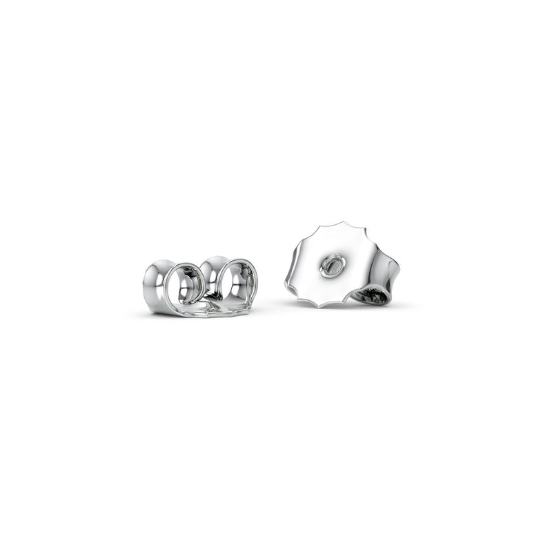 Priselle 1ct Princess Diamond Studs Modern Bezel White Patch