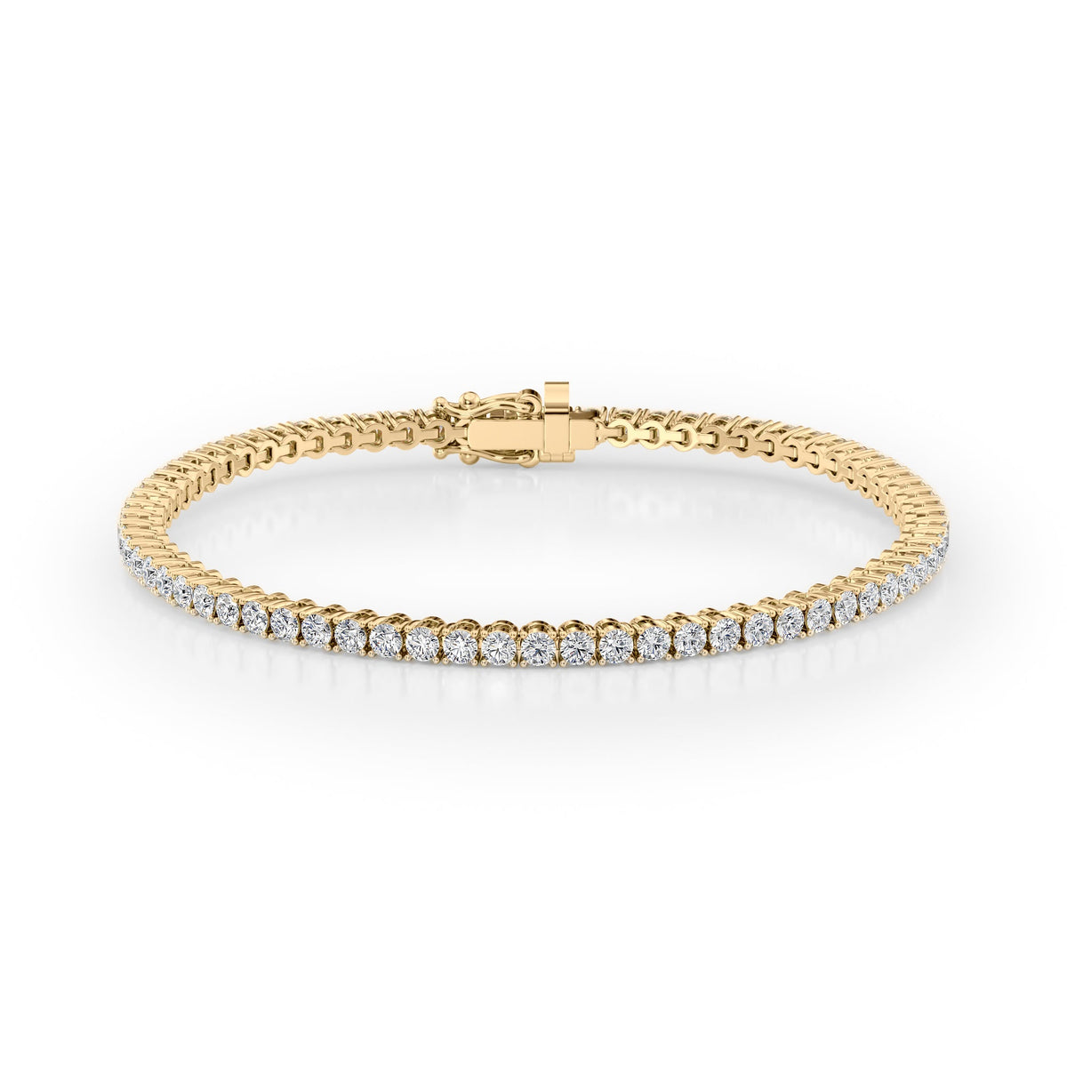 Astra Tennis Bracelet – 3.5ct Lab Diamond in 14K Gold